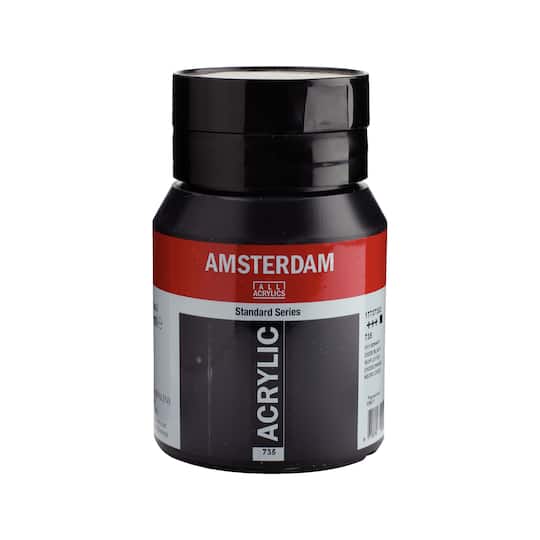 Amsterdam Standard Series Oxide Black Acrylic Paint, 500mL
